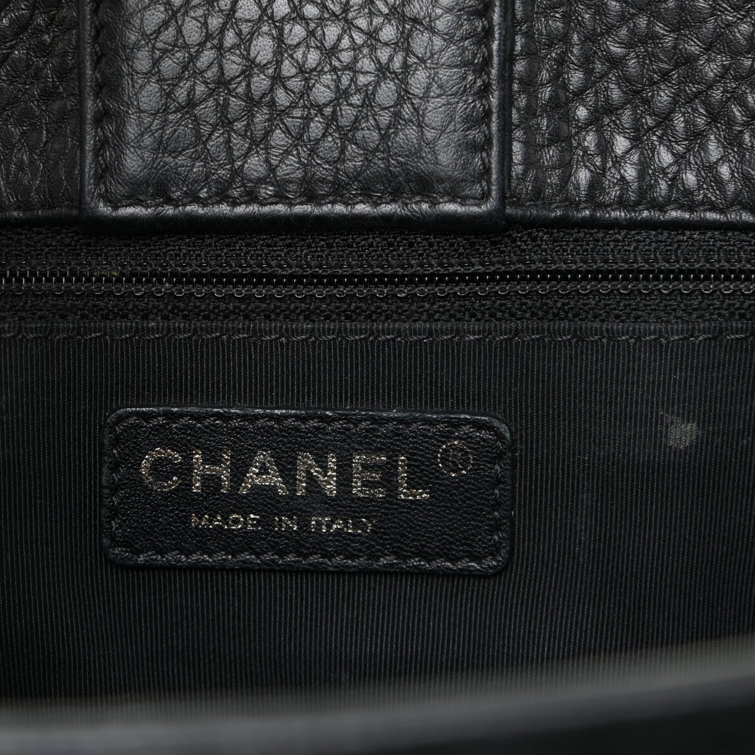 Chanel Calfskin Cerf Executive Shopper Tote Black 6 of 17