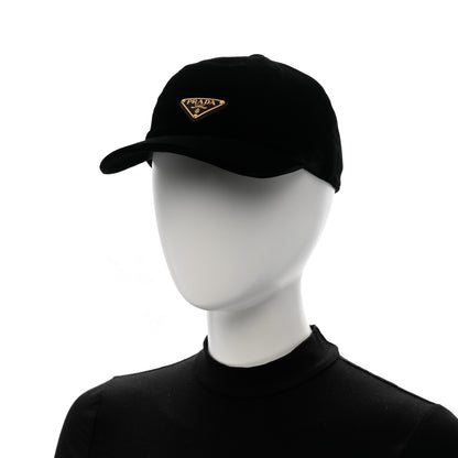 Prada Velvet Womens Baseball Cap S Black 2 of 8