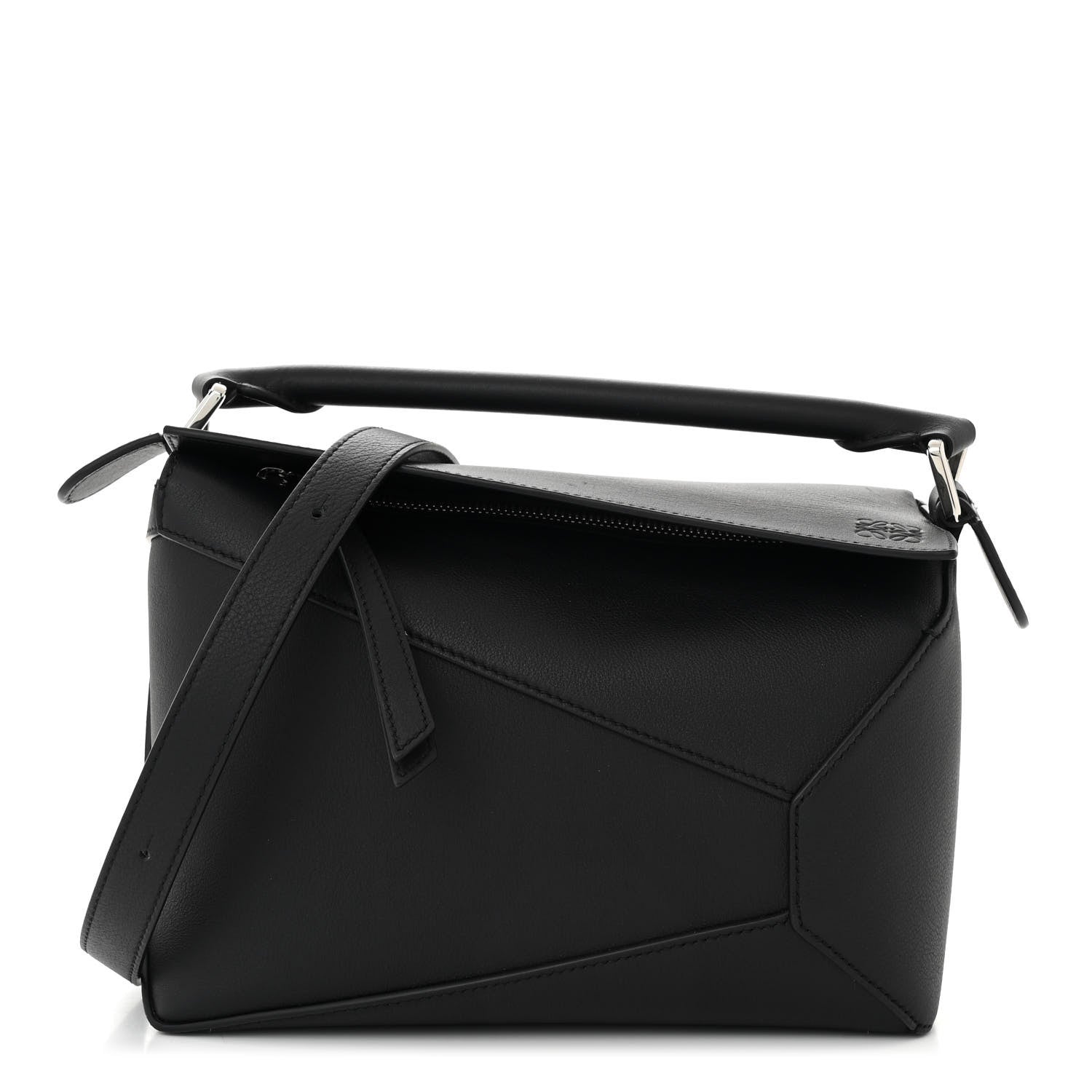 Loewe Calfskin Small Puzzle Edge Bag Black 1 of 9