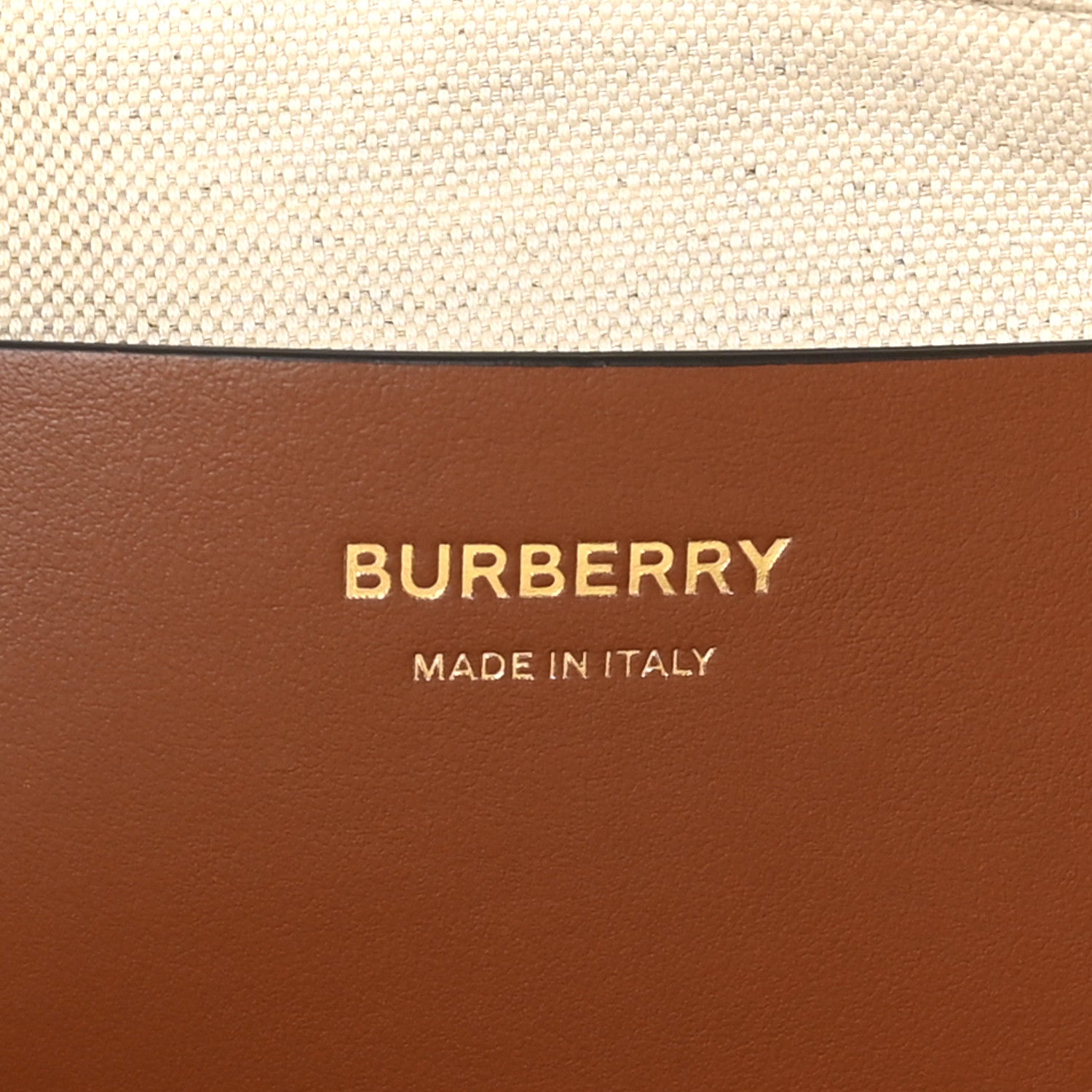 Burberry Canvas Smooth Calfskin Medium Two Tone Freya Tote Brown 6 of 9