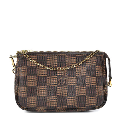 Louis Vuitton Damier Ebene Mini Pochette Accessories 1 of 8