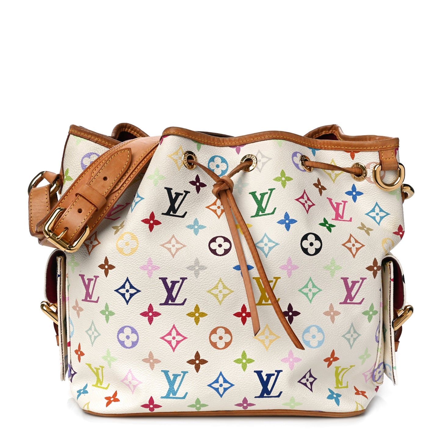 Monogram Multicolor Petit Noe White