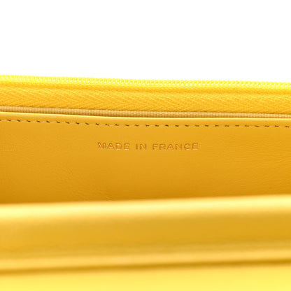 Chanel Caviar Quilted Wallet on Chain WOC Yellow 7 of 12