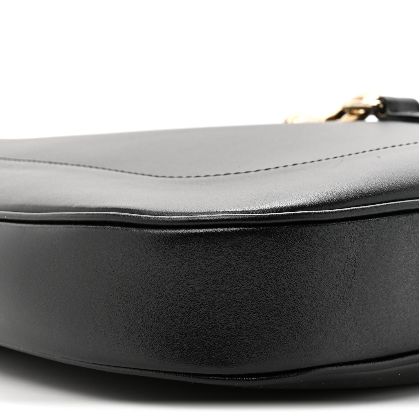 Ancora Calfskin Medium Jackie Shoulder Bag Black