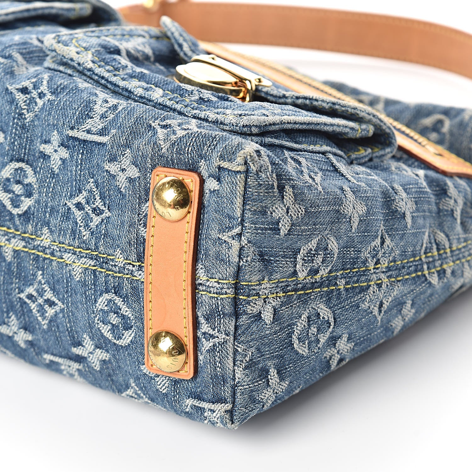 Louis Vuitton Monogram Denim Baggy PM Blue 9 of 9