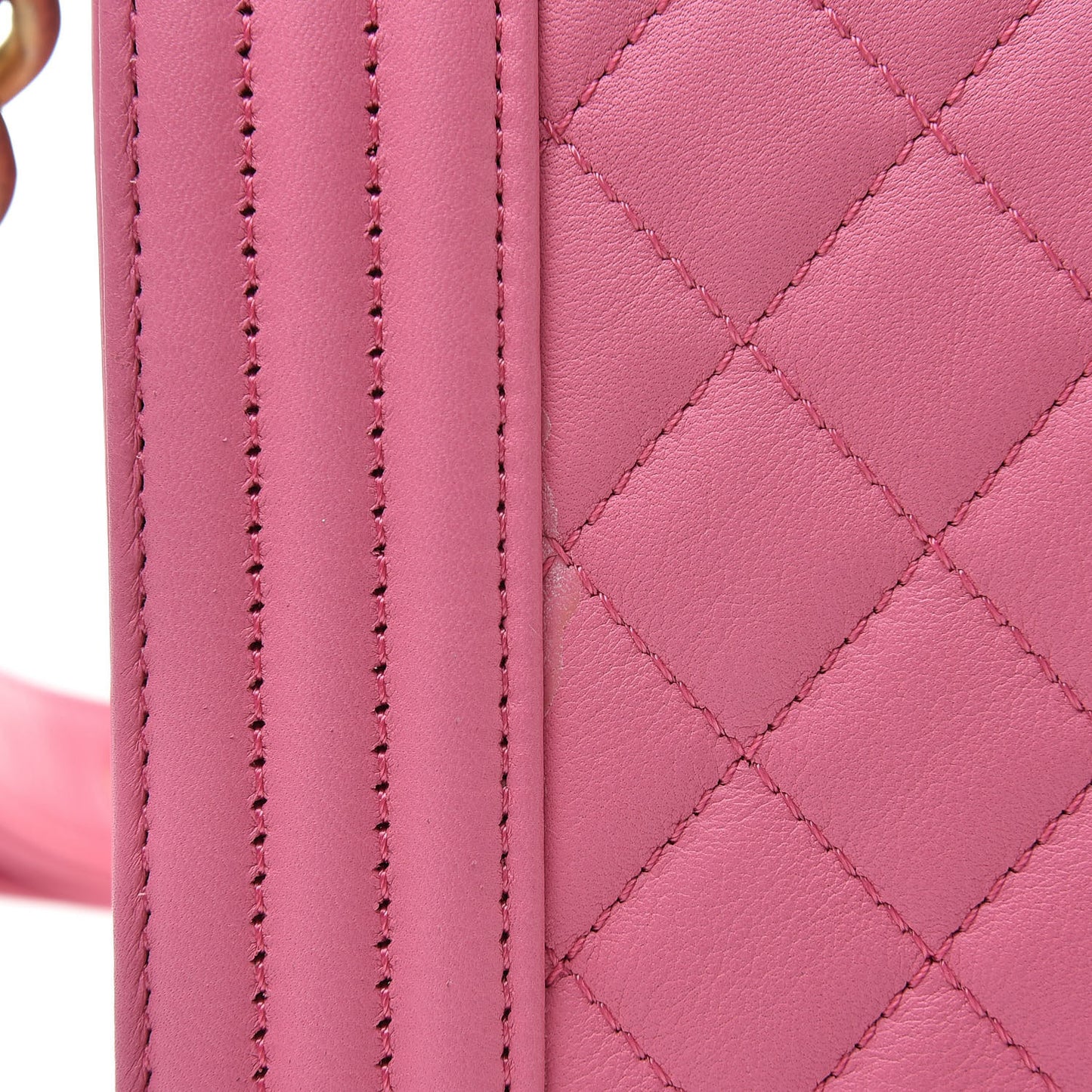 Calfskin Quilted Medium Boy Flap Pink