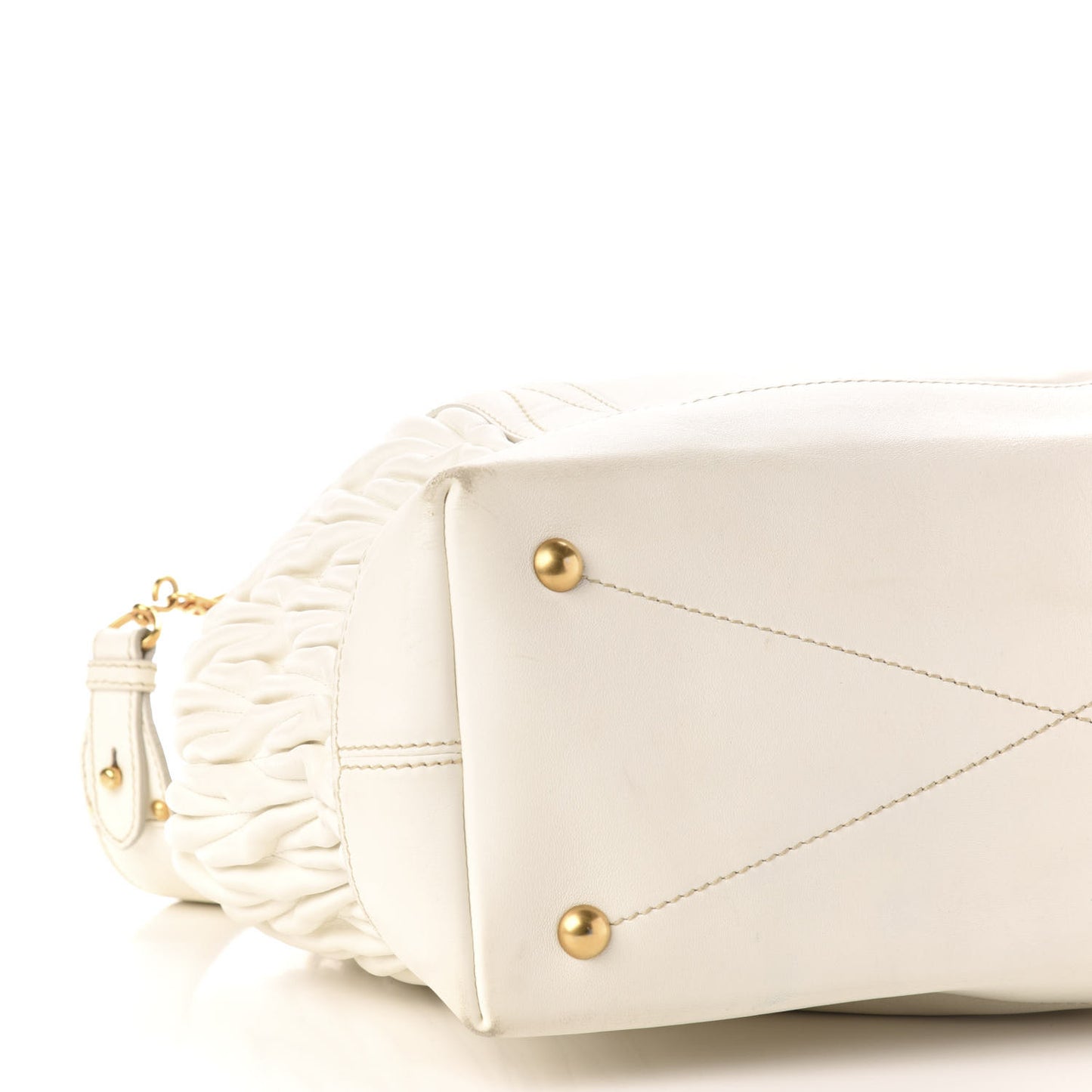 Nappa Matelasse Satchel Bianco