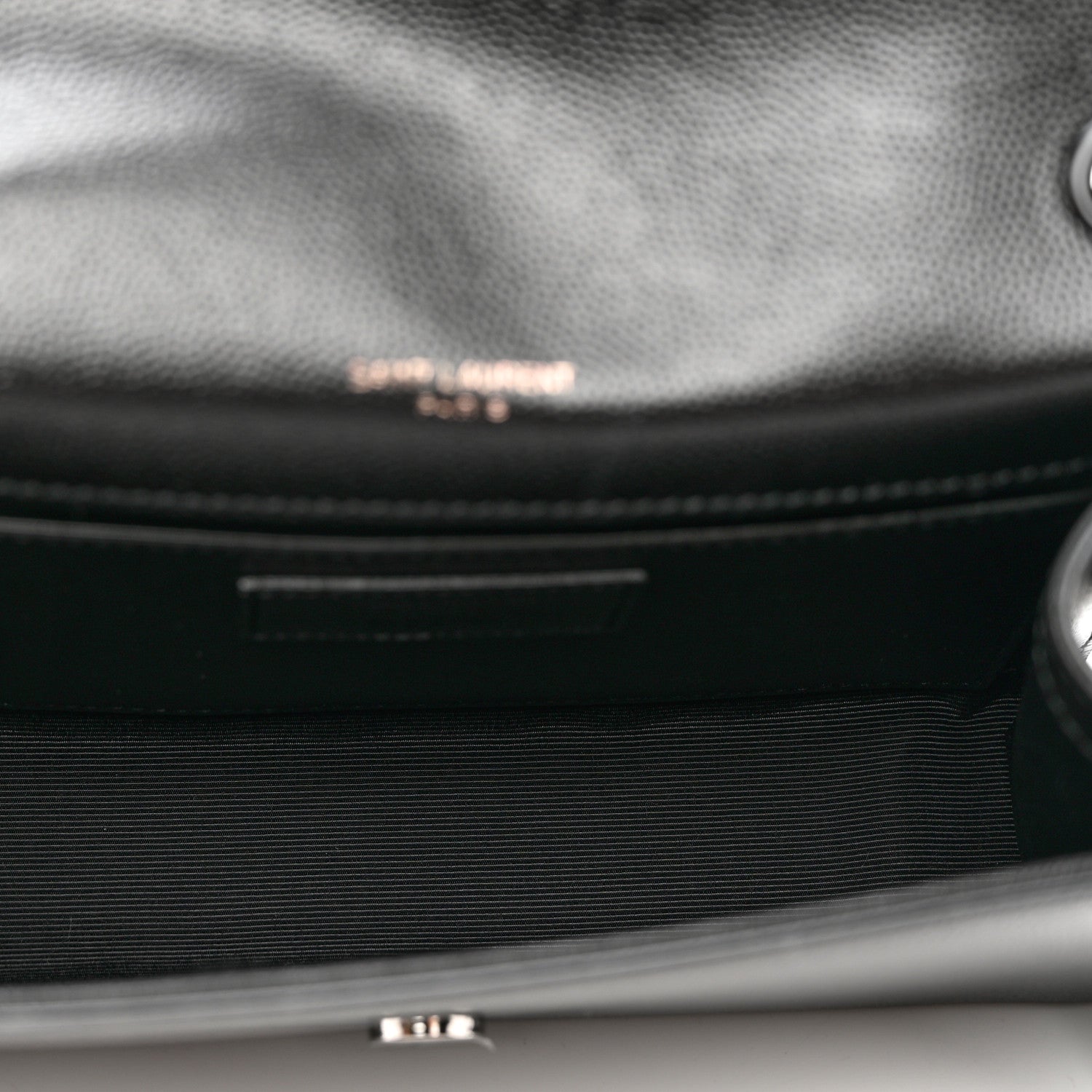 Saint Laurent Grain De Poudre Small Monogram Kate Satchel Black 5 of 10