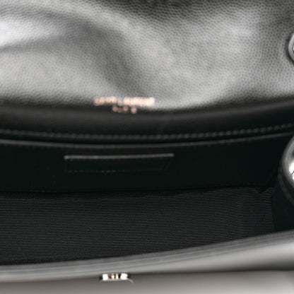 Saint Laurent Grain De Poudre Small Monogram Kate Satchel Black 5 of 10