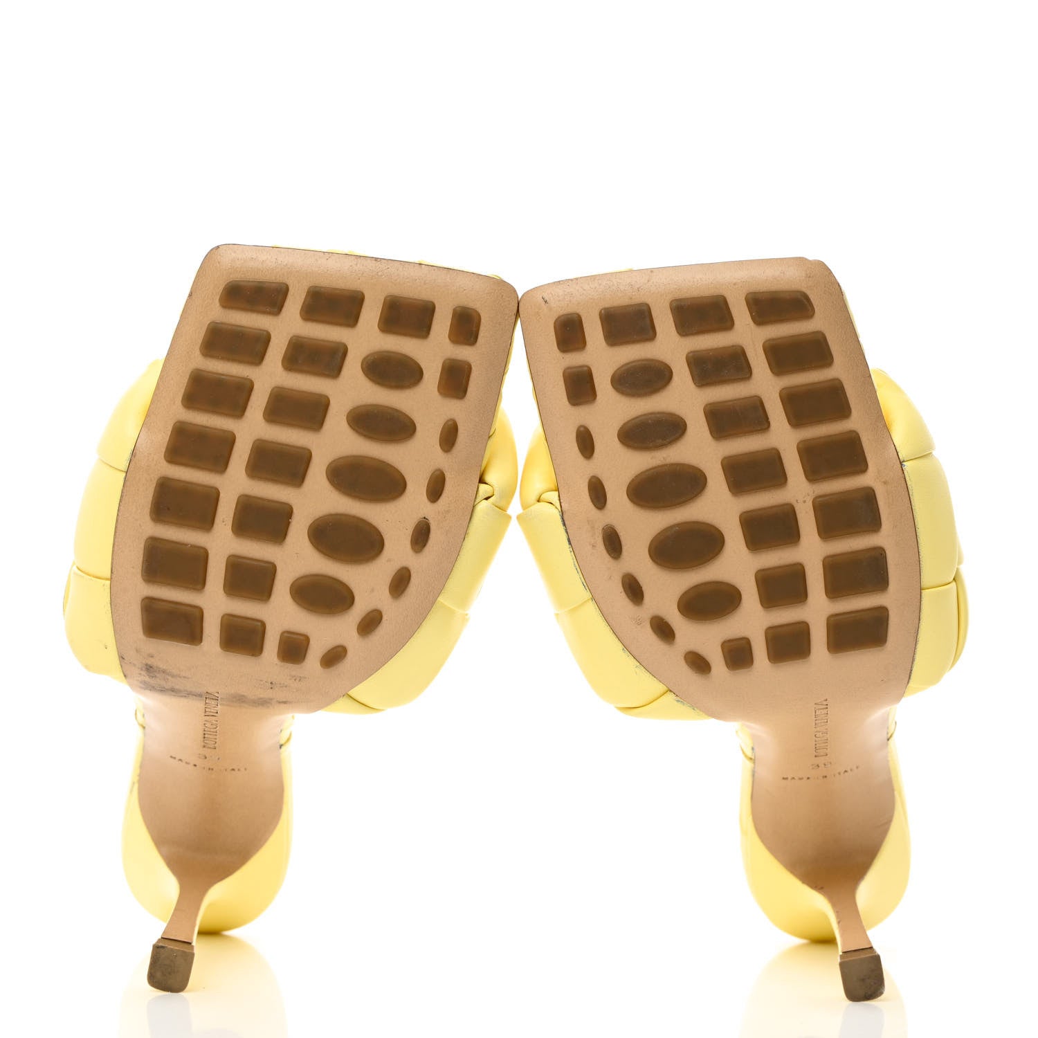 Bottega Veneta Nappa Maxi Intrecciato Lido 90mm Mule Sandals 39 Lemonade 5 of 8