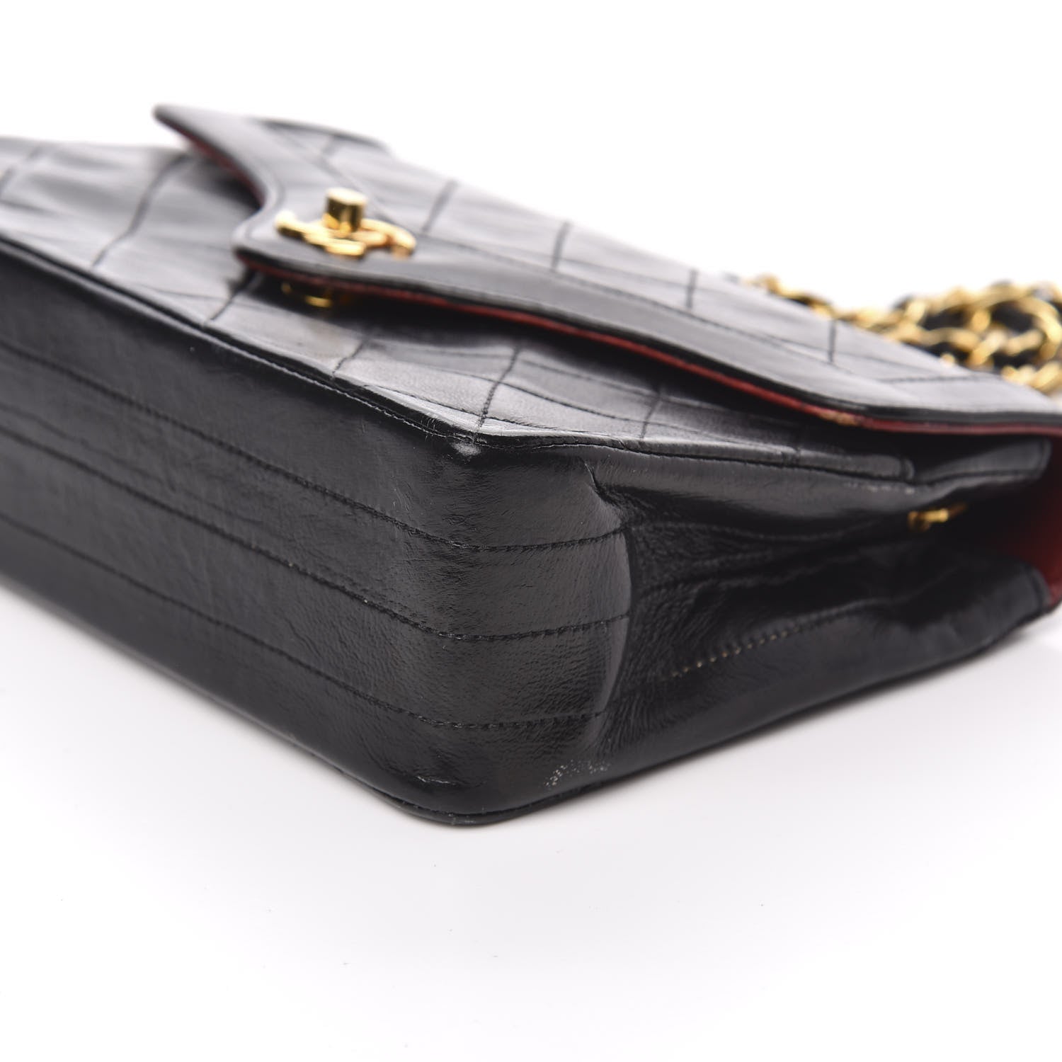 Chanel Lambskin Quilted Mini Flap Black 12 of 15