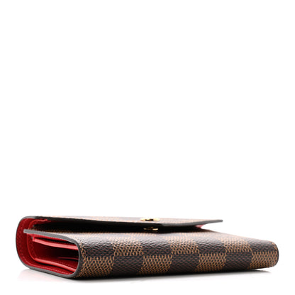 Louis Vuitton Damier Ebene Victorine Wallet Red 4 of 8