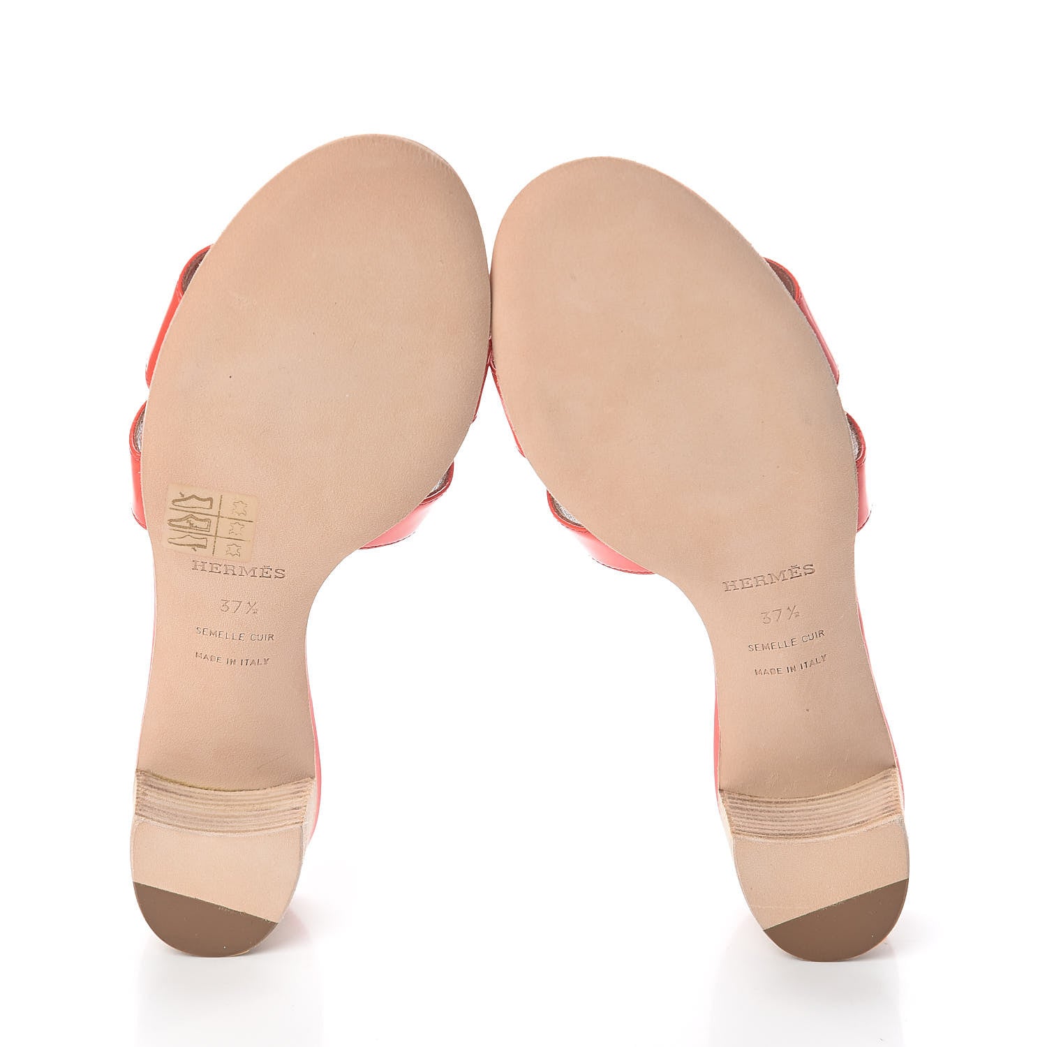 Hermes Patent Oasis Sandals 37.5 Rose Jaipur 7 of 8