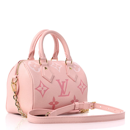 Louis Vuitton Empreinte Monogram Giant Speedy Bandouliere 20 Degrade Rose Pink 3 of 8