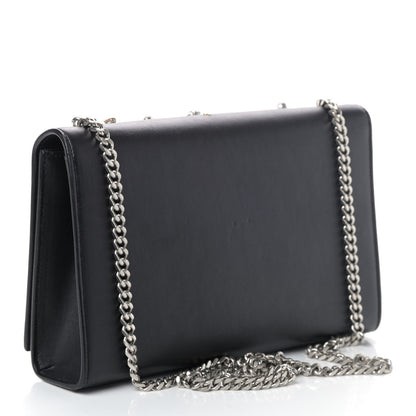 Saint Laurent Calfskin Embellished Medium Monogram Kate Satchel Black 2 of 4