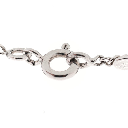 Chanel Crystal Timeless CC Necklace Silver 5 of 7