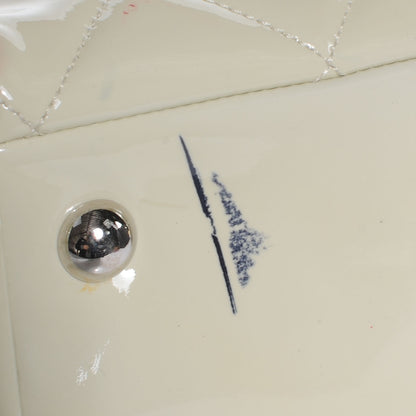 Chanel Patent Large Cells Tote White 6 of 9