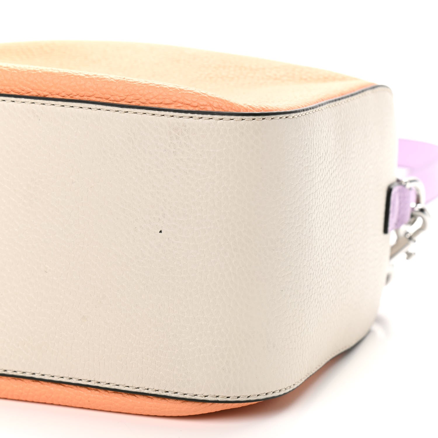 Marc Jacobs Colorblock Calfskin Soft Box 23 Shoulder Bag Orange Chiffon Multicolor 9 of 9