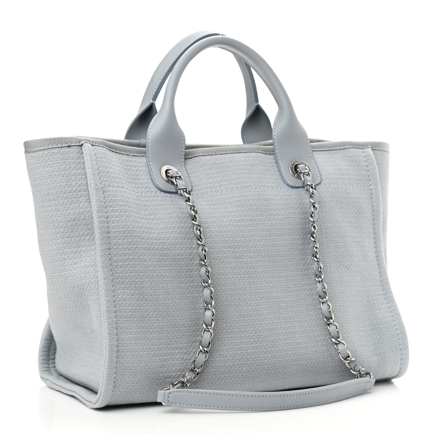 Chanel Mixed Fibers Small Deauville Tote Grey 3 of 11