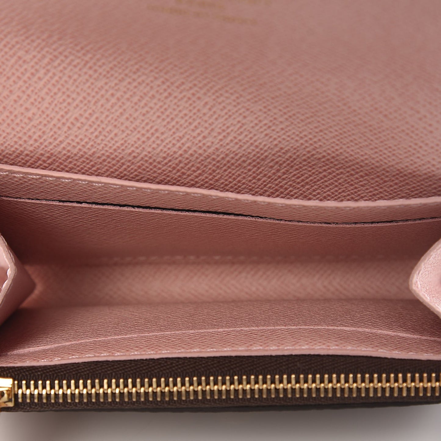 Damier Ebene Rosalie Coin Purse Rose Ballerine