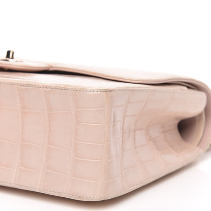 Chanel Alligator Jumbo Double Flap Light Pink 9 of 16