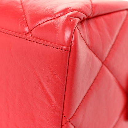 Chanel Calfskin Quilted Small CC Bowling Bag Red 11 of 17