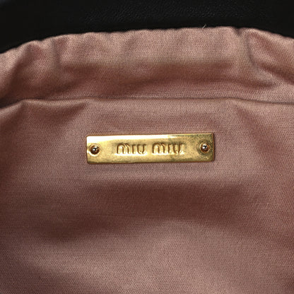 Miu Miu Nappa Matelasse Clutch Black 6 of 13