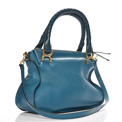 Chloe Calfskin Medium Marcie Satchel Laguna Blue 4 of 9