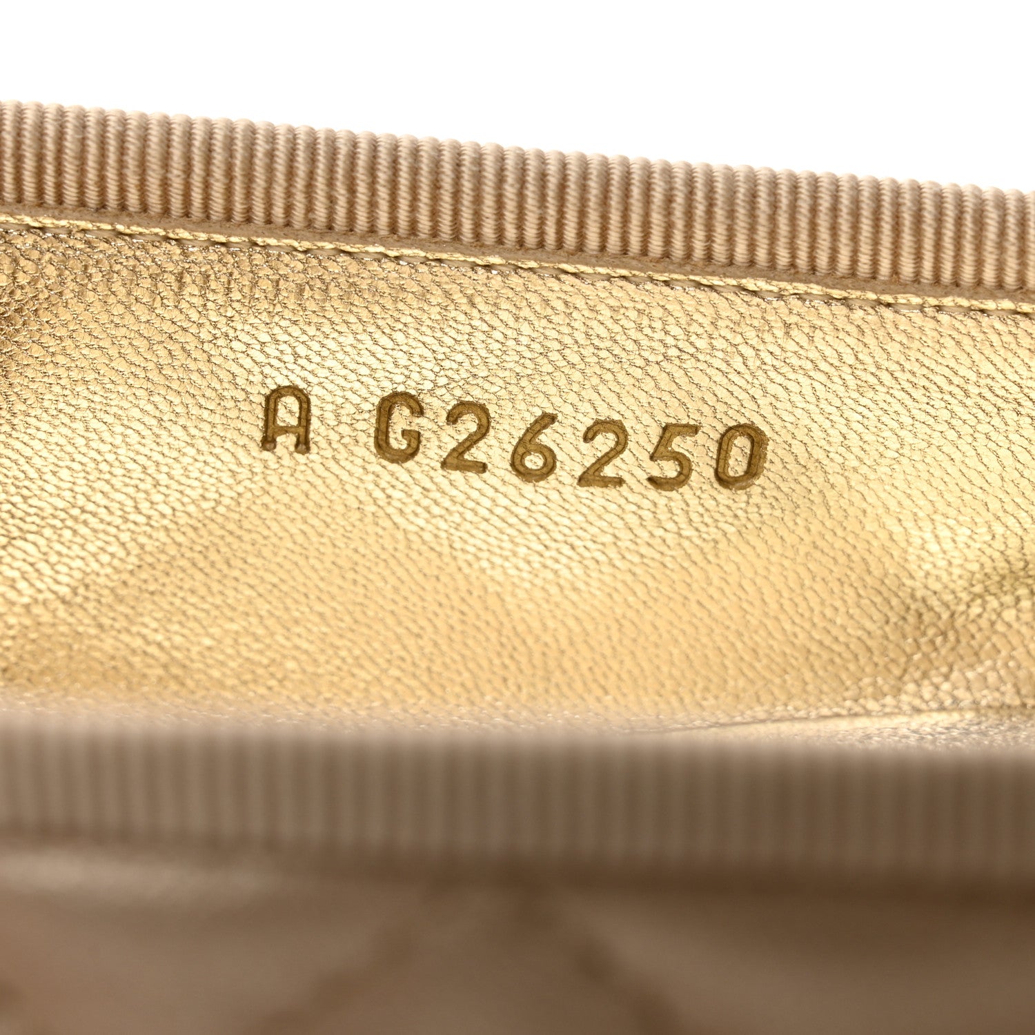Chanel Iridescent Lambskin Quilted CC Cap Toe Ballerina Flats 39.5 Light Gold 8 of 9