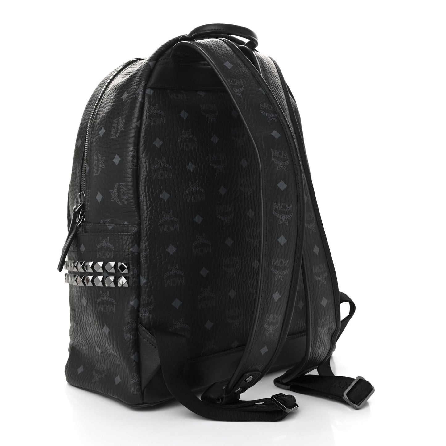 Visetos Medium Side Studs Stark Backpack Black