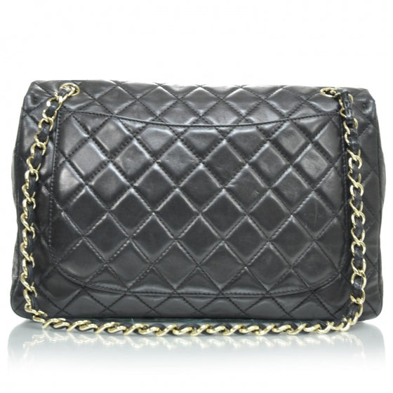 Chanel Lambskin Quilted Maxi Flap Black 3 of 9