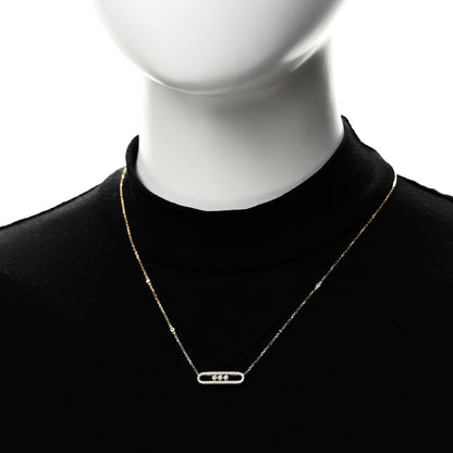 Messika 18K Yellow Gold Diamond Baby Move Classic Pave Necklace 2 of 8