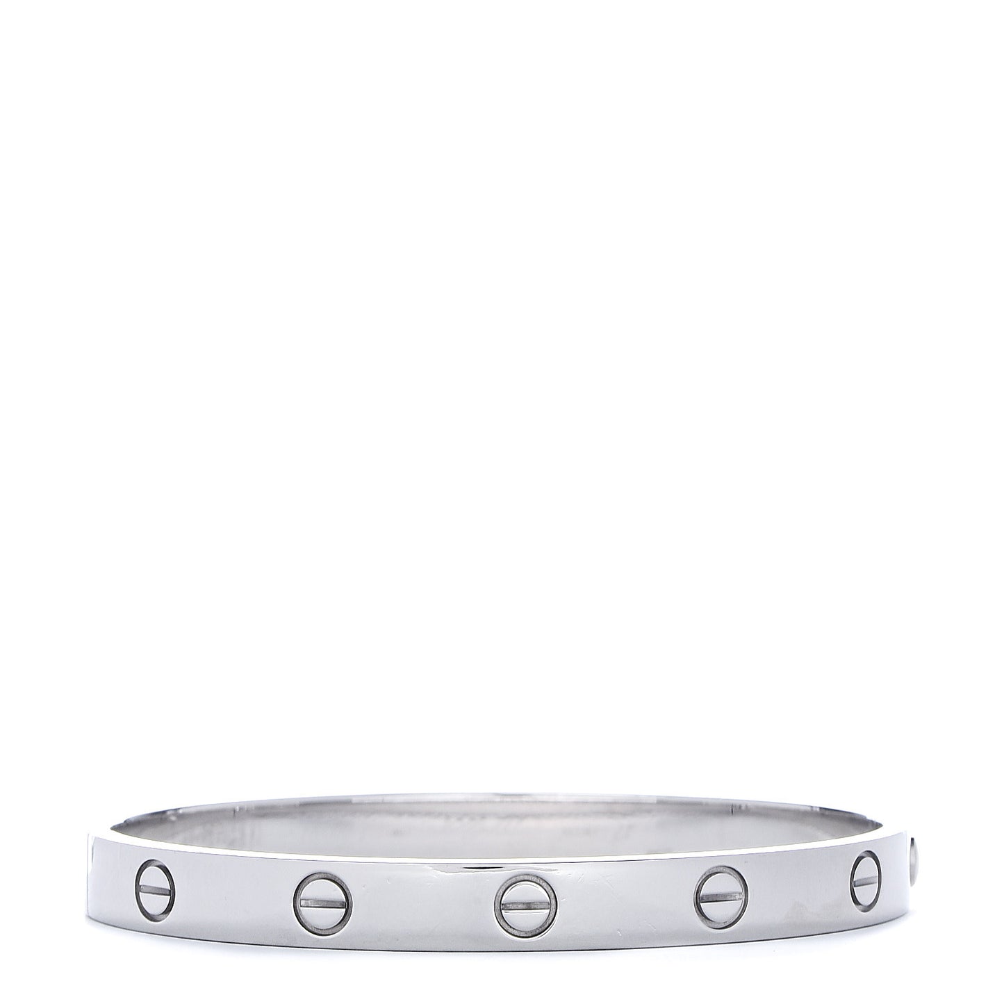 18K White Gold LOVE Bracelet 17