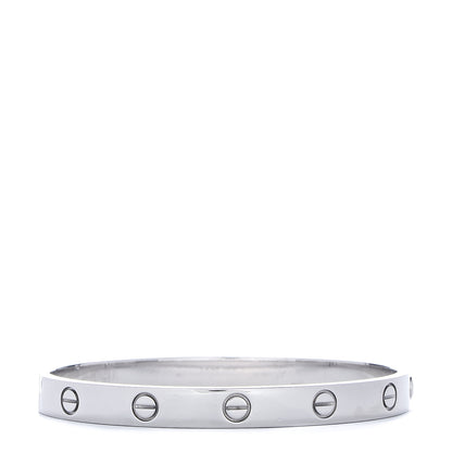 Cartier 18K White Gold LOVE Bracelet 17 3 of 7