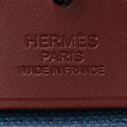 Hermes Toile Vache Hunter Herbag Zip 39 MM Bleu Orage Rouge H 7 of 13