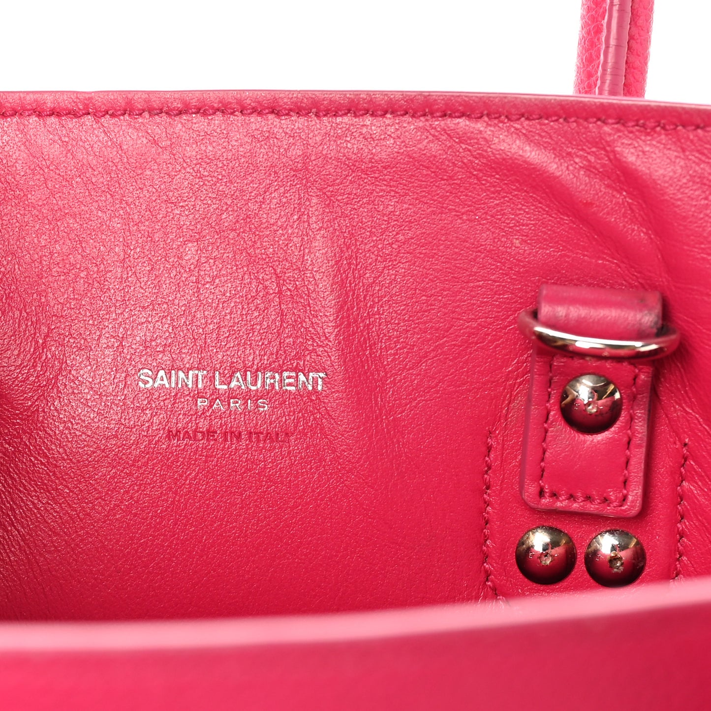 Grained Calfskin Baby Sac De Jour Lipstick Fuchsia