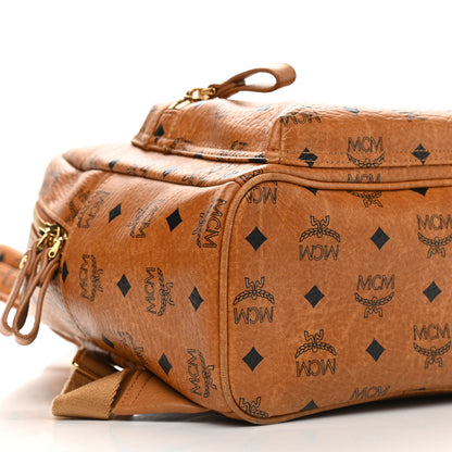 MCM Visetos Small Sprinkle Stud Stark Backpack Cognac 8 of 9
