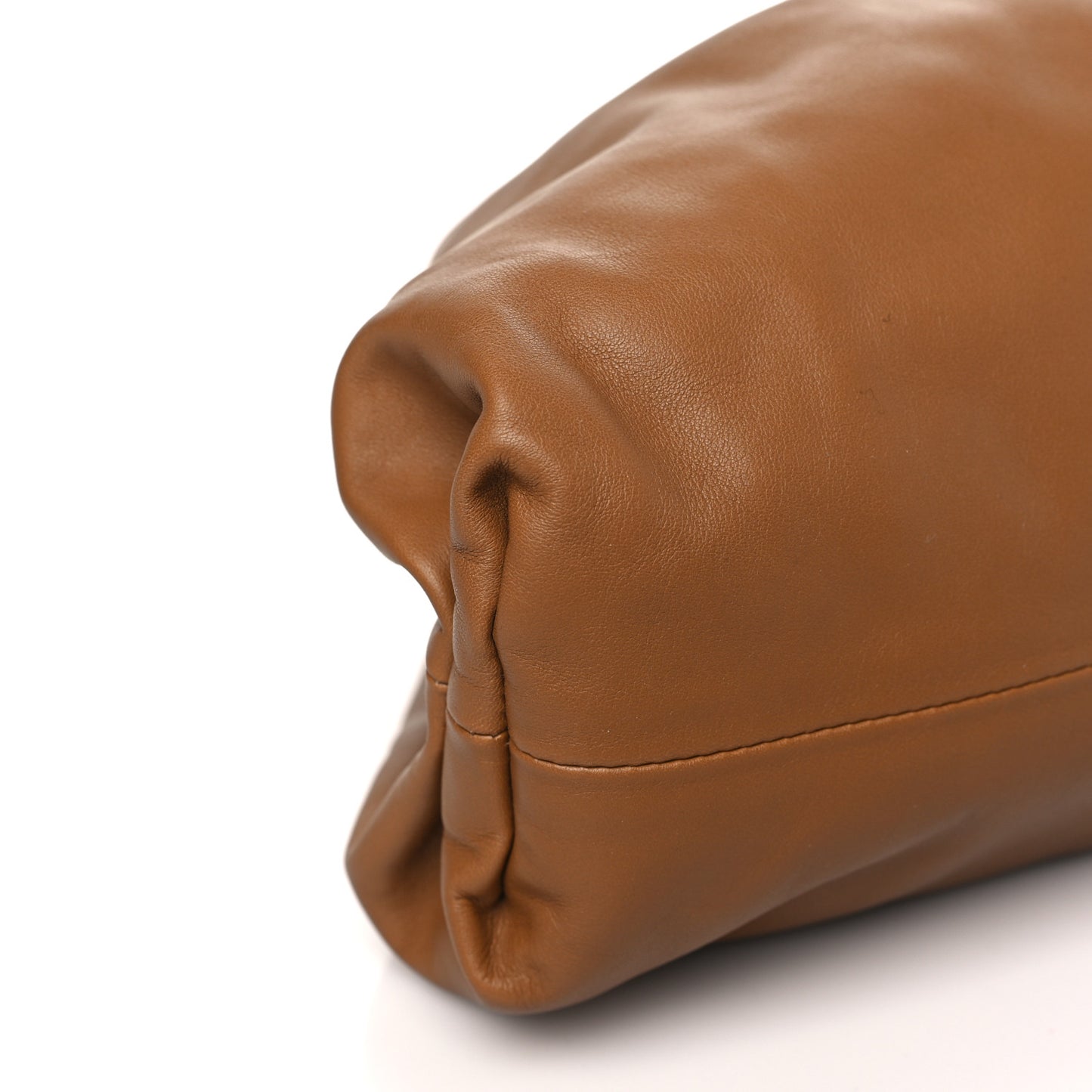Smooth Butter Calf The Pouch Oversized Clutch Cammello