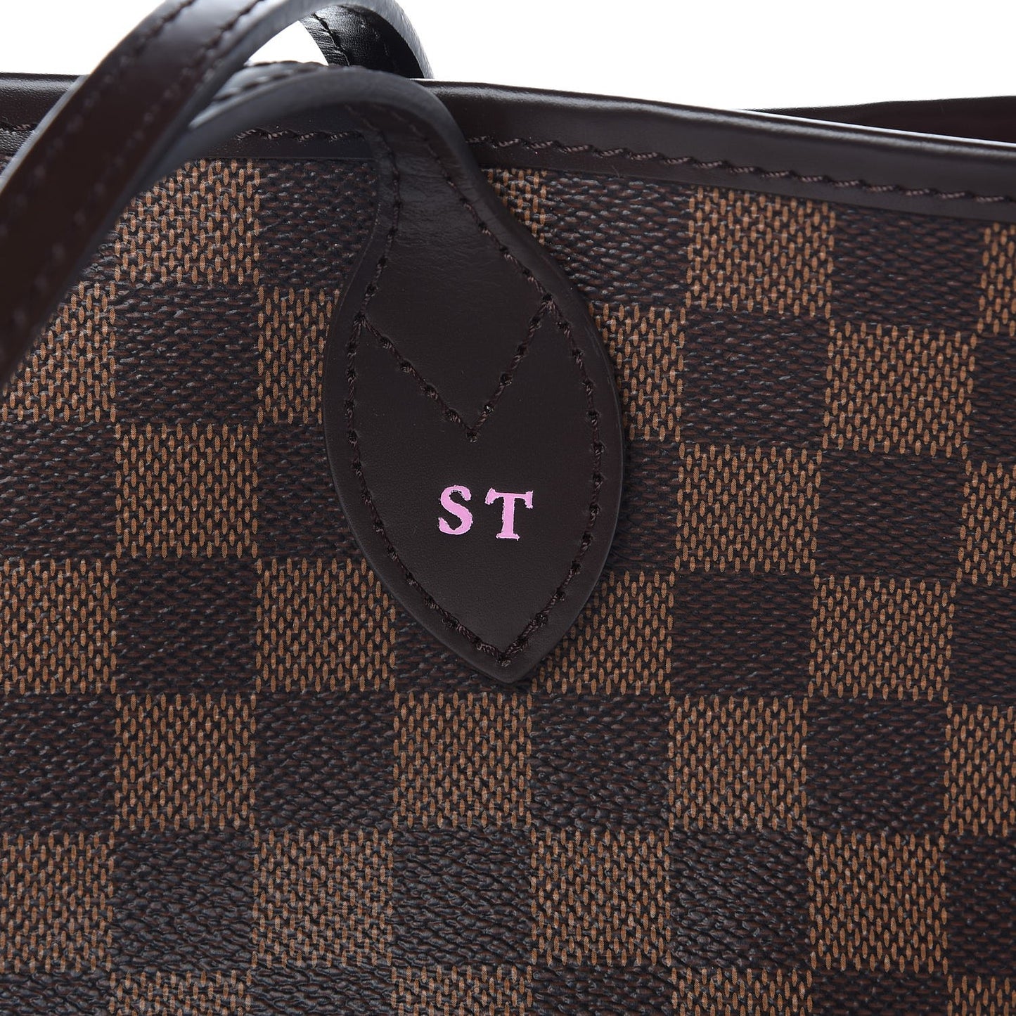 Damier Ebene Neo Neverfull MM Rose Ballerine
