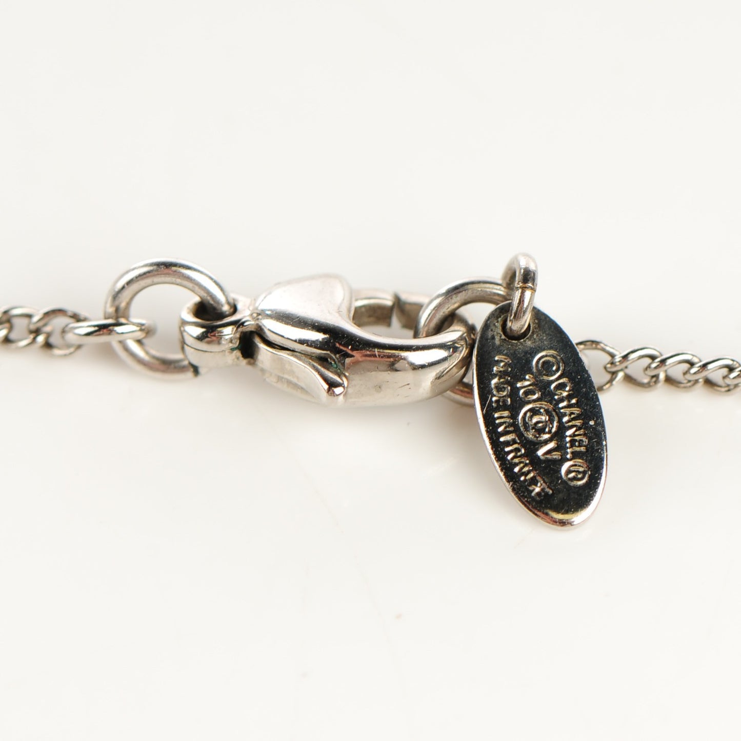 Crystal Timeless CC Necklace Silver