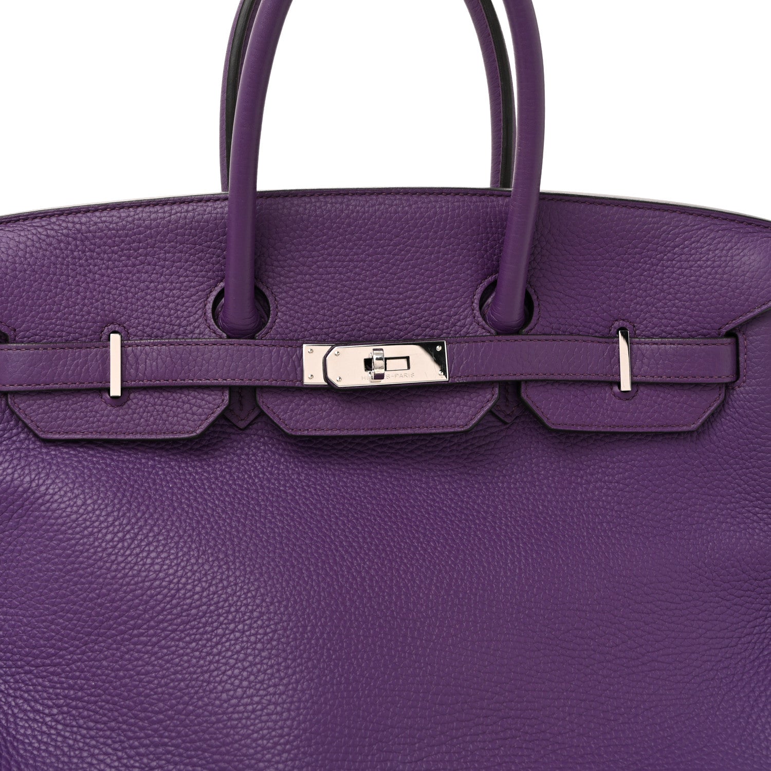 Hermes Taurillon Clemence Birkin 35 Ultraviolet 22 of 40