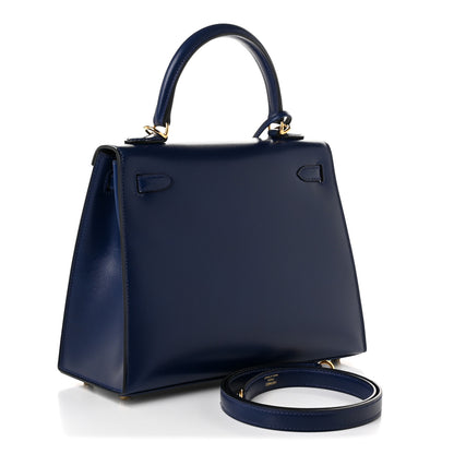 Hermes Box Kelly Sellier 25 Bleu Saphir 3 of 11
