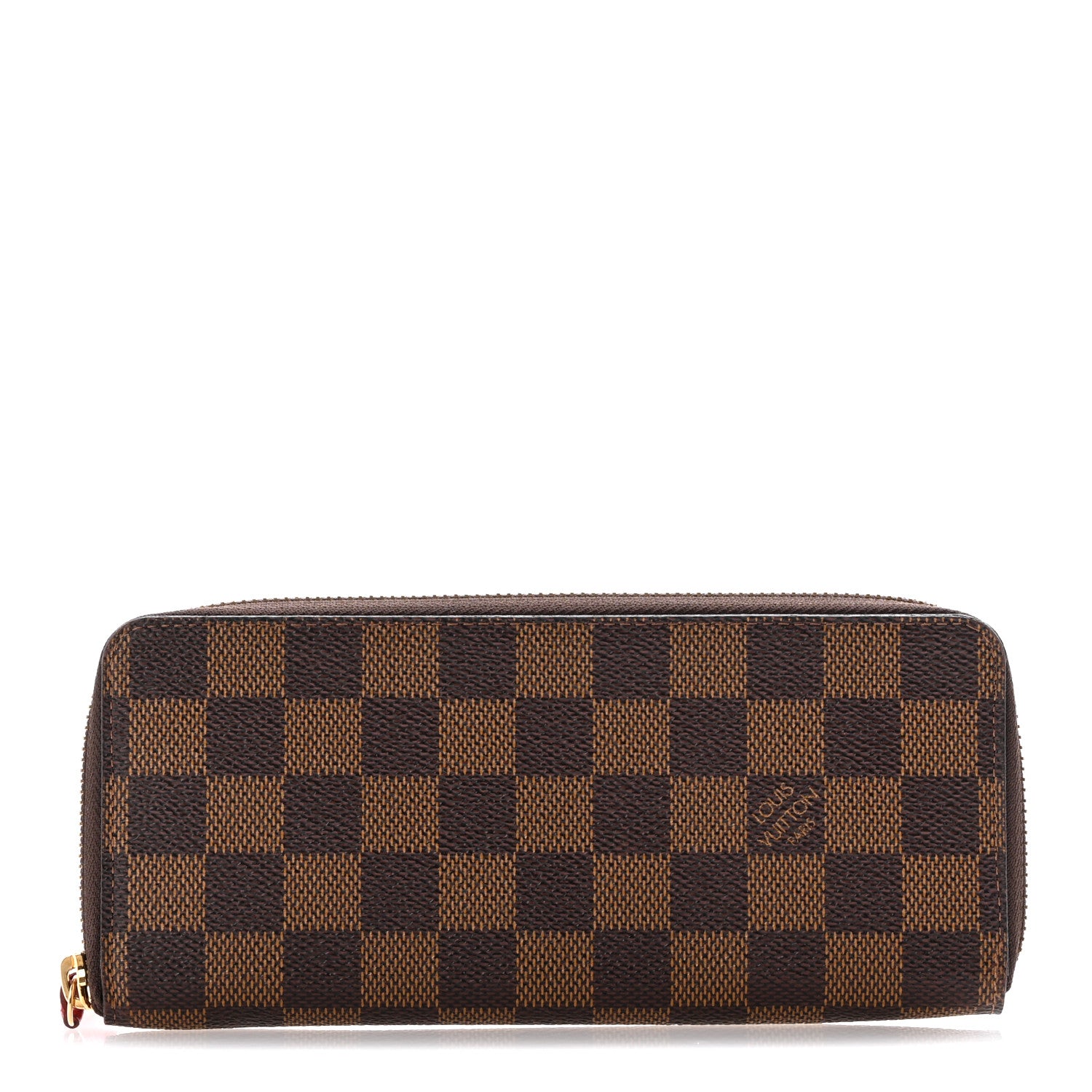 Louis Vuitton Damier Ebene Clemence Wallet Cherry 1 of 11