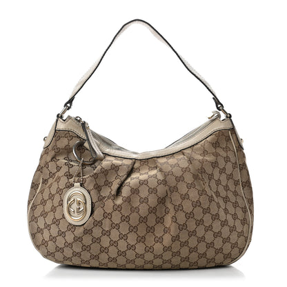 Gucci Monogram Medium Sukey Hobo Off White 1 of 10