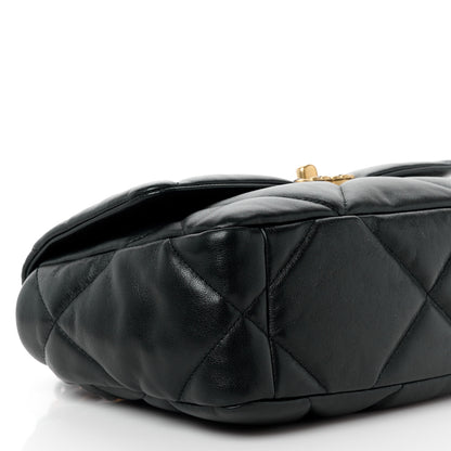 Chanel Lambskin Quilted Medium Chanel 19 Flap Black 9 of 12