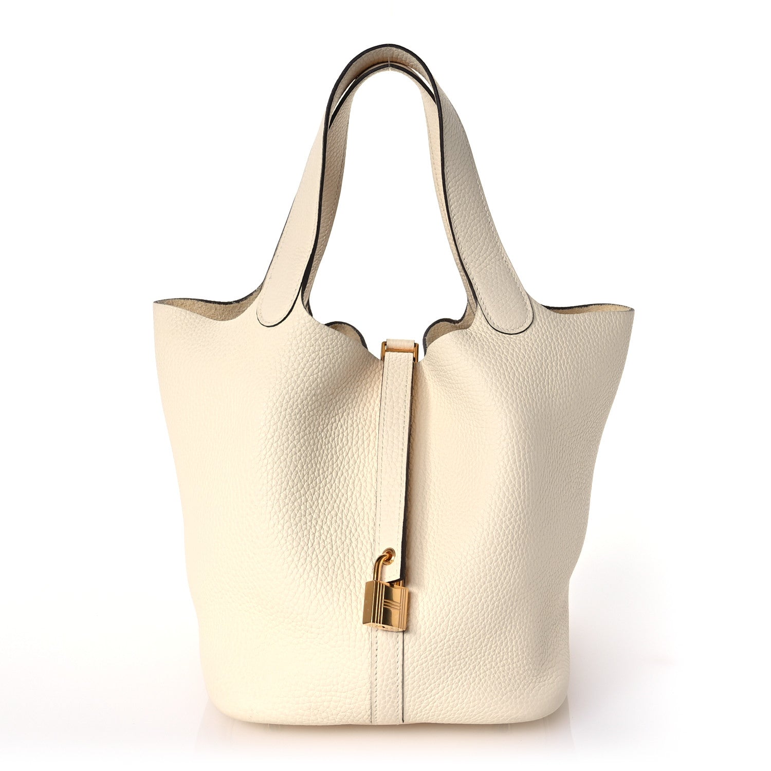 Hermes Taurillon Clemence Picotin Lock 22 MM Nata 1 of 12