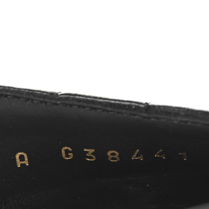 Chanel Patent Lambskin Quilted Cap Toe Ballerina Flats 41.5 Black 7 of 9