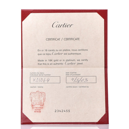 Cartier 18K White Gold 5.5mm LOVE Ring 50 5.25 5 of 6