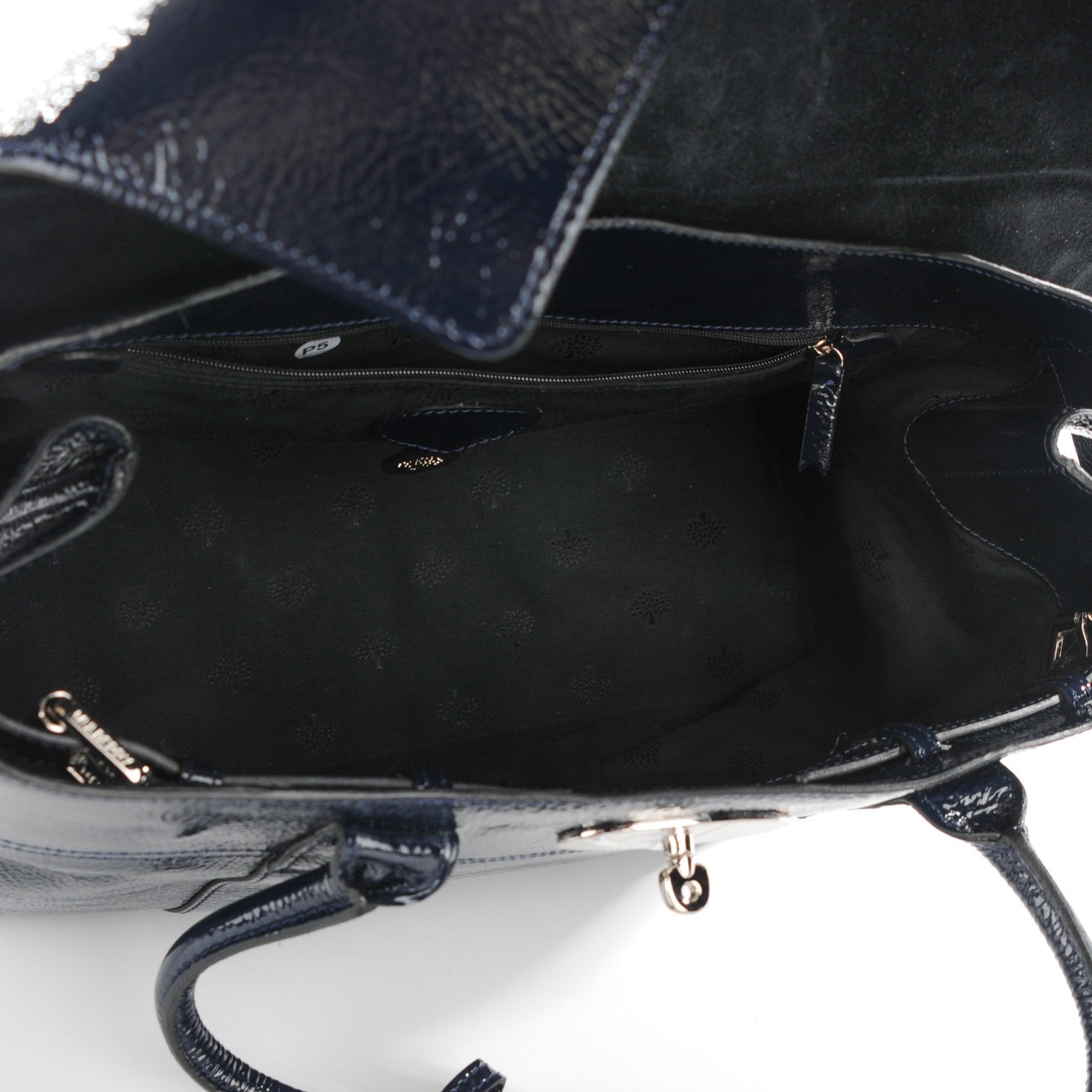 Mulberry Spongy Patent Holiday Bayswater Nightshade Blue 5 of 8