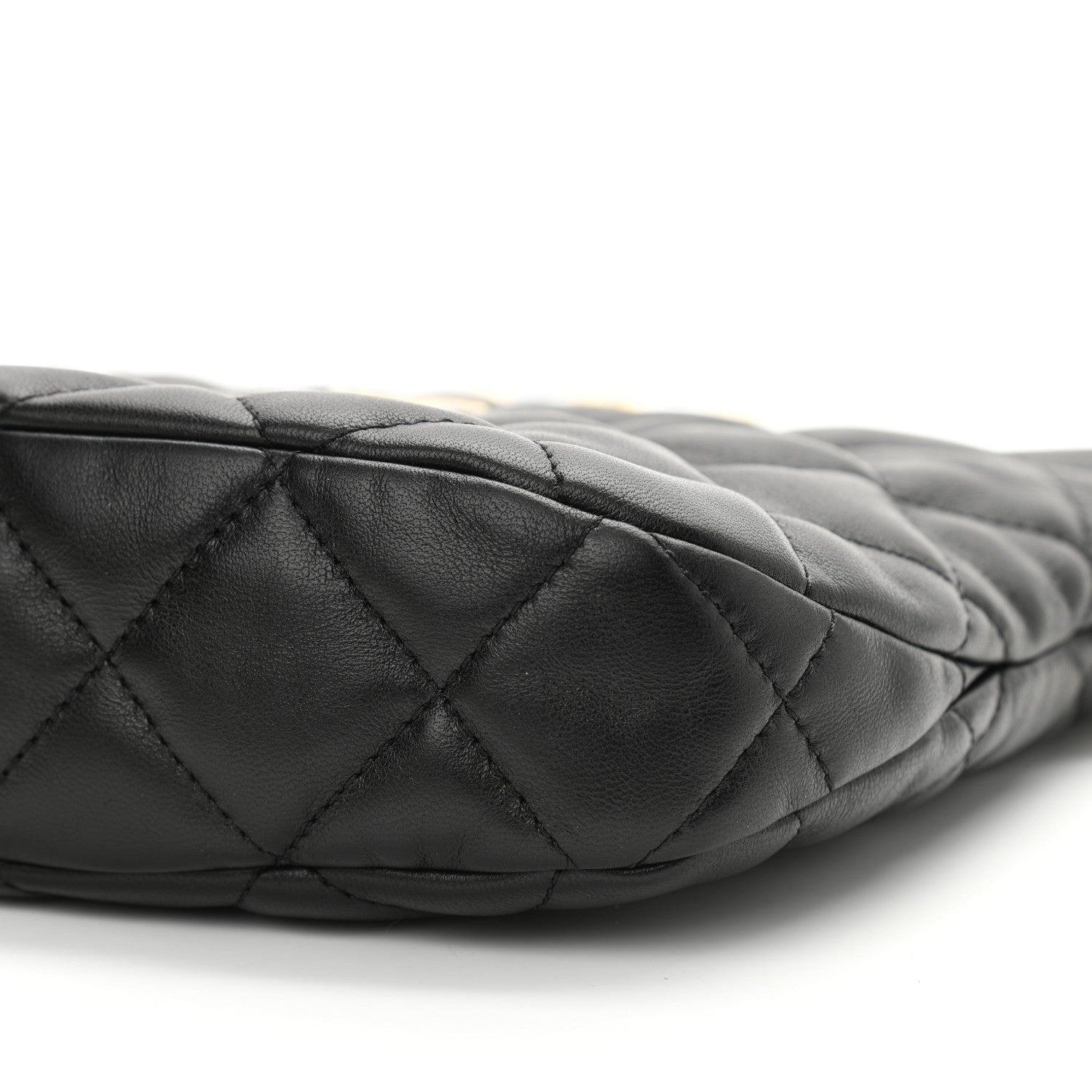 Chanel Lambskin Quilted CC Links Hobo Black 10 of 11